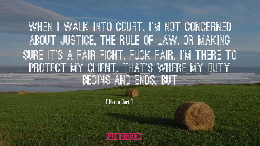 Marcia Clark Quotes: When I walk into court,