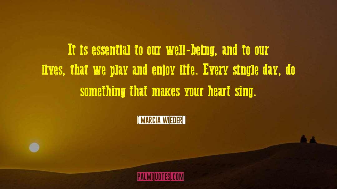 Marcia Wieder Quotes: It is essential to our