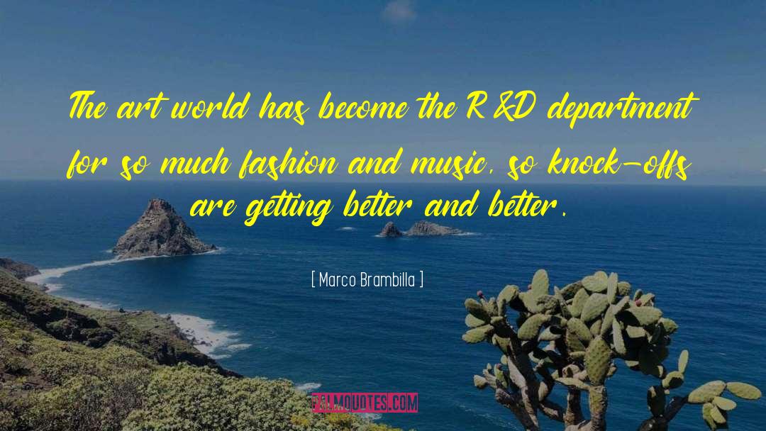Marco Brambilla Quotes: The art world has become
