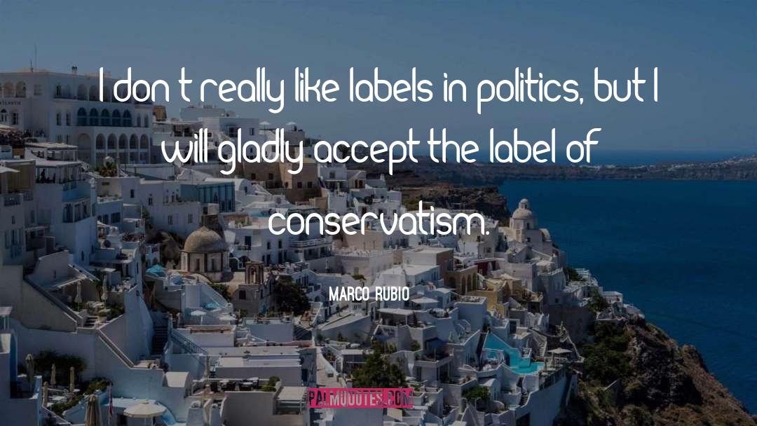 Marco Rubio Quotes: I don't really like labels