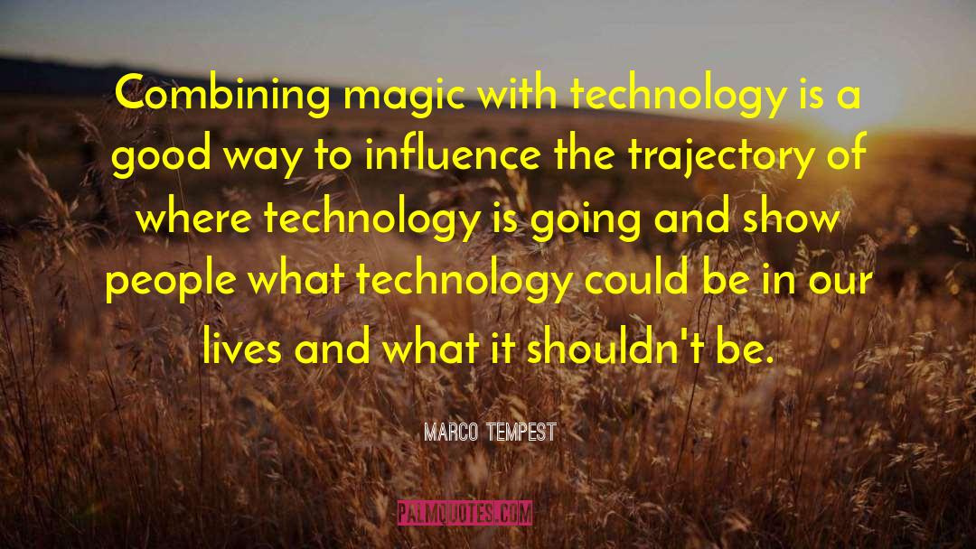 Marco Tempest Quotes: Combining magic with technology is