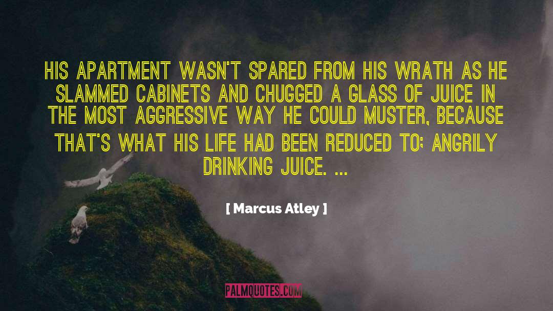 Marcus Atley Quotes: His apartment wasn't spared from