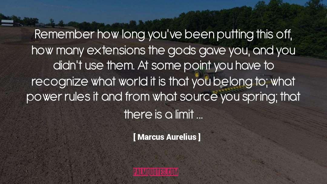 Marcus Aurelius Quotes: Remember how long you've been