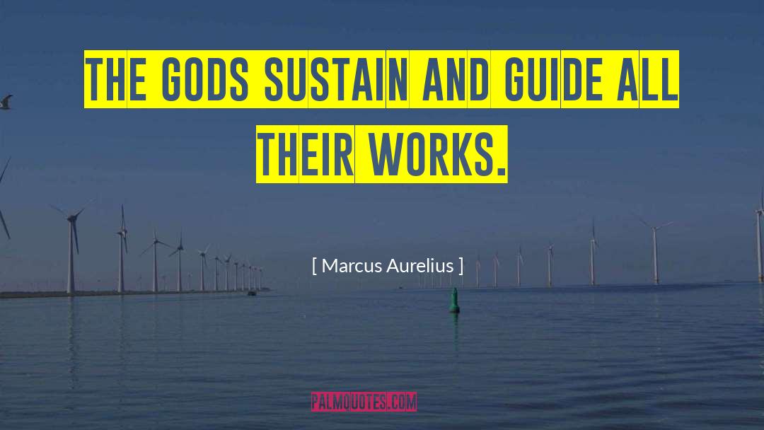 Marcus Aurelius Quotes: The gods sustain and guide
