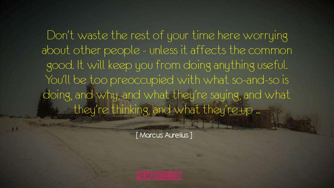 Marcus Aurelius Quotes: Don't waste the rest of