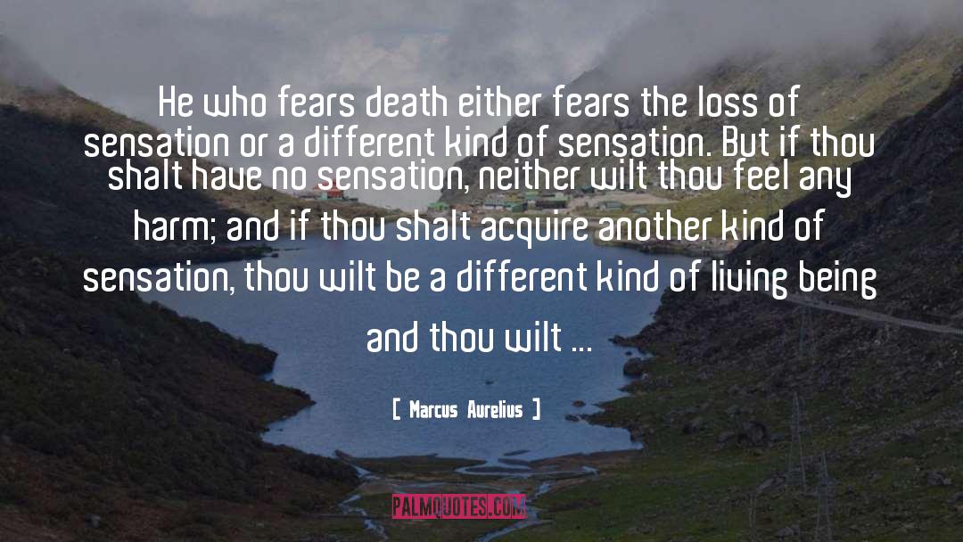 Marcus Aurelius Quotes: He who fears death either