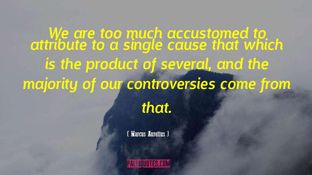 Marcus Aurelius Quotes: We are too much accustomed