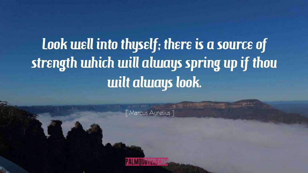 Marcus Aurelius Quotes: Look well into thyself; there