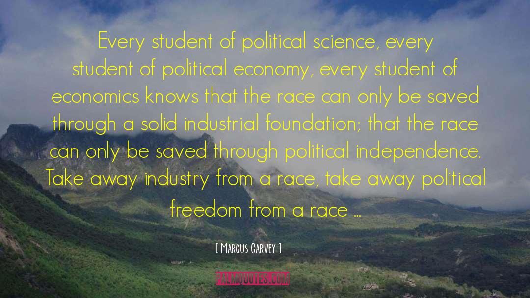 Marcus Garvey Quotes: Every student of political science,