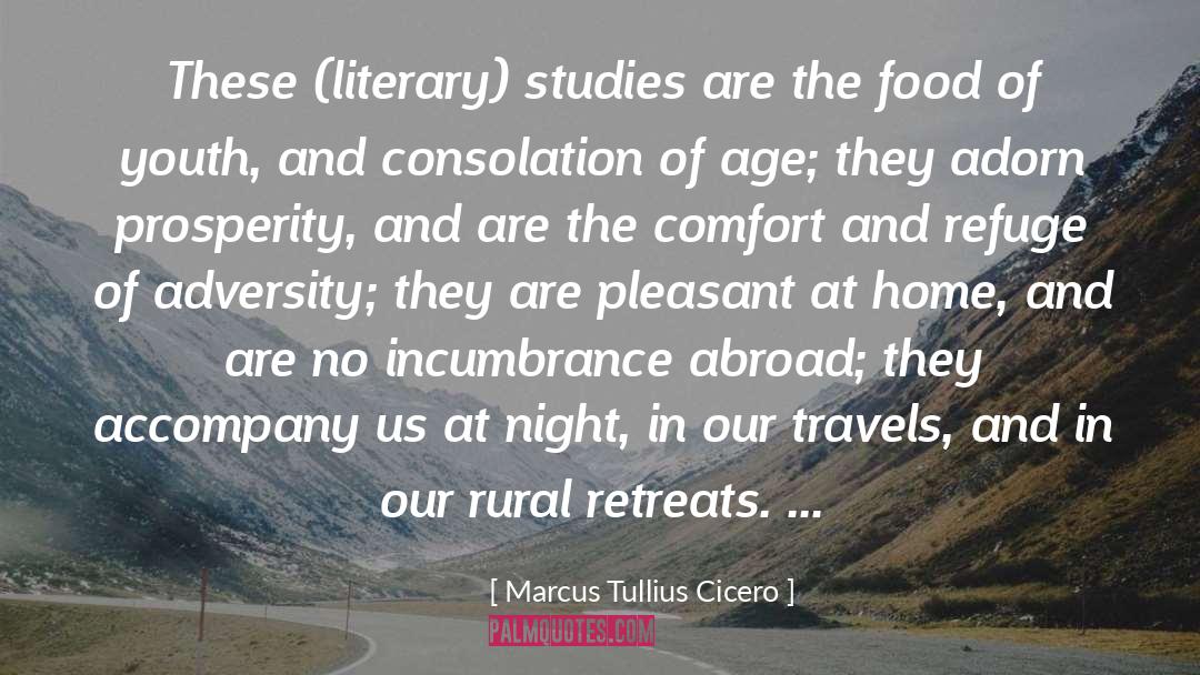 Marcus Tullius Cicero Quotes: These (literary) studies are the