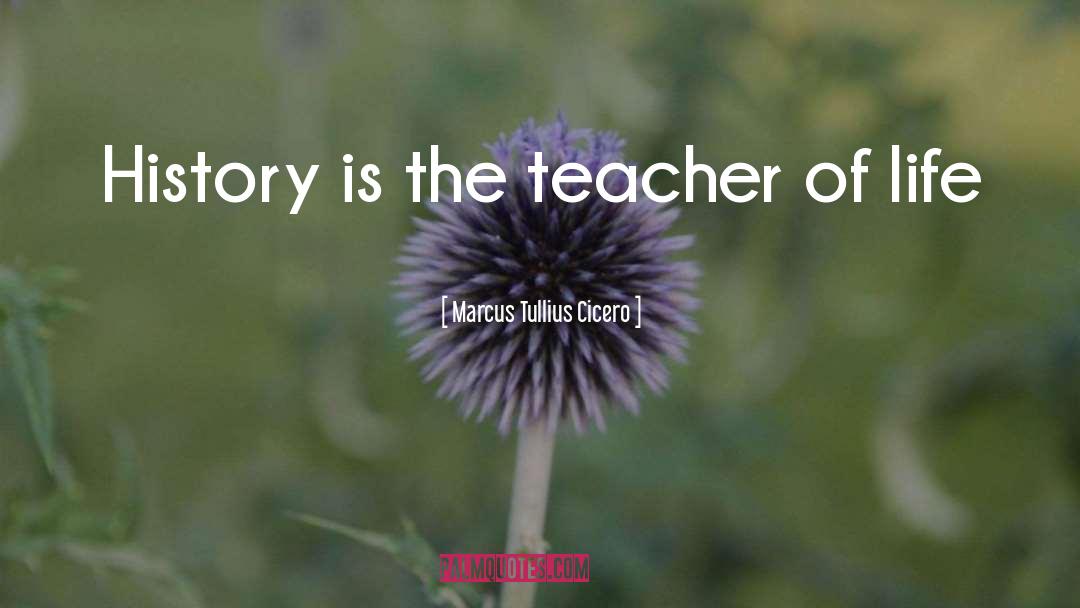 Marcus Tullius Cicero Quotes: History is the teacher of