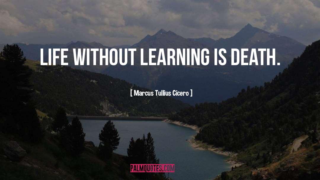 Marcus Tullius Cicero Quotes: Life without learning is death.