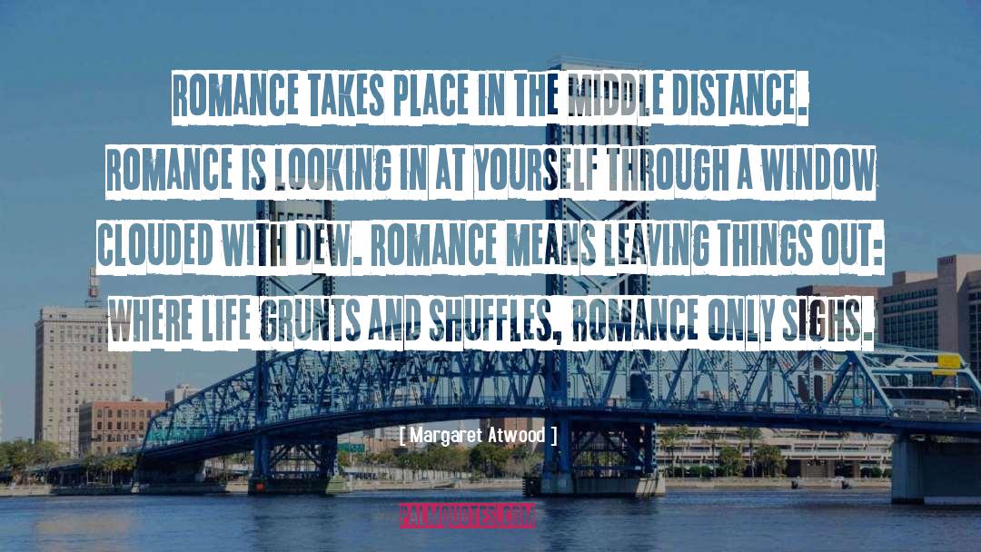 Margaret Atwood Quotes: Romance takes place in the