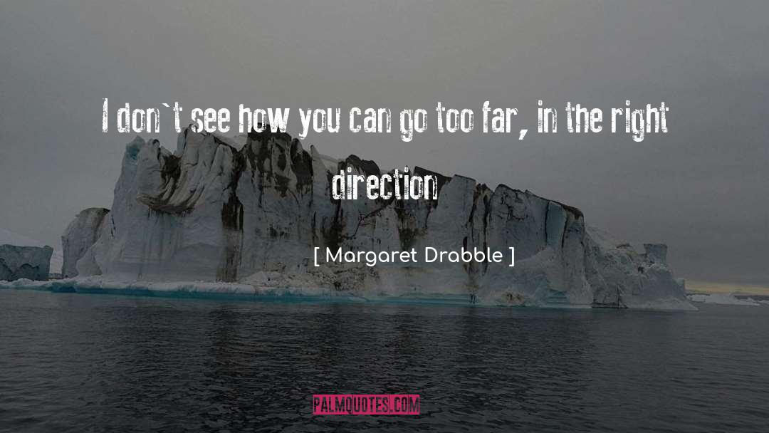 Margaret Drabble Quotes: I don't see how you