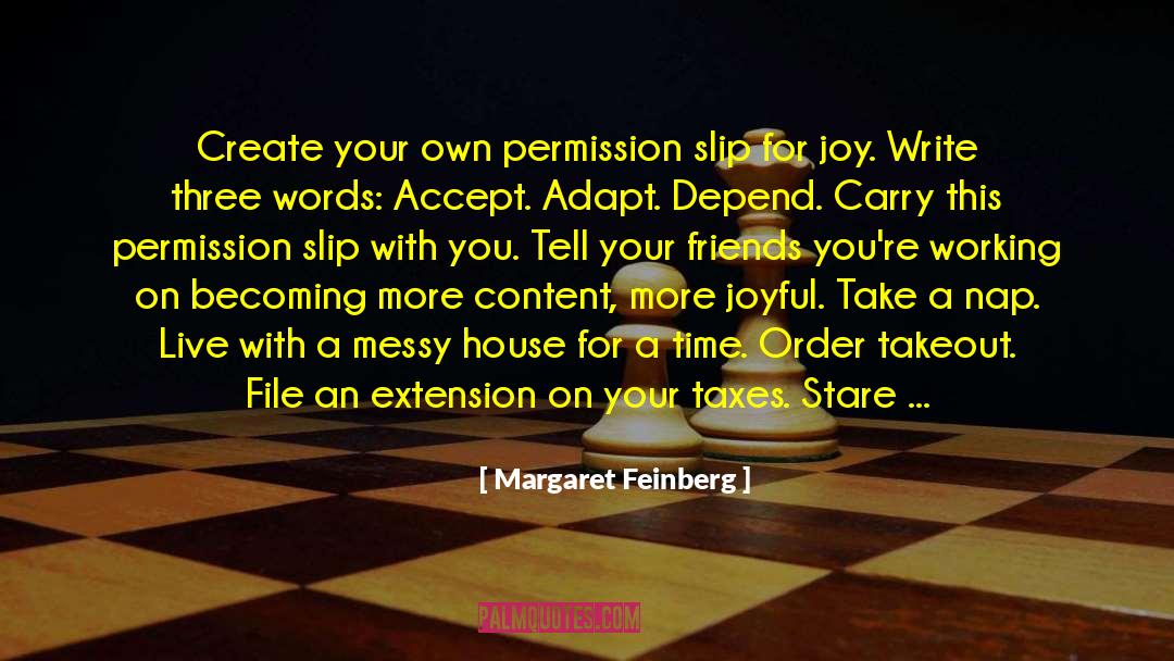 Margaret Feinberg Quotes: Create your own permission slip