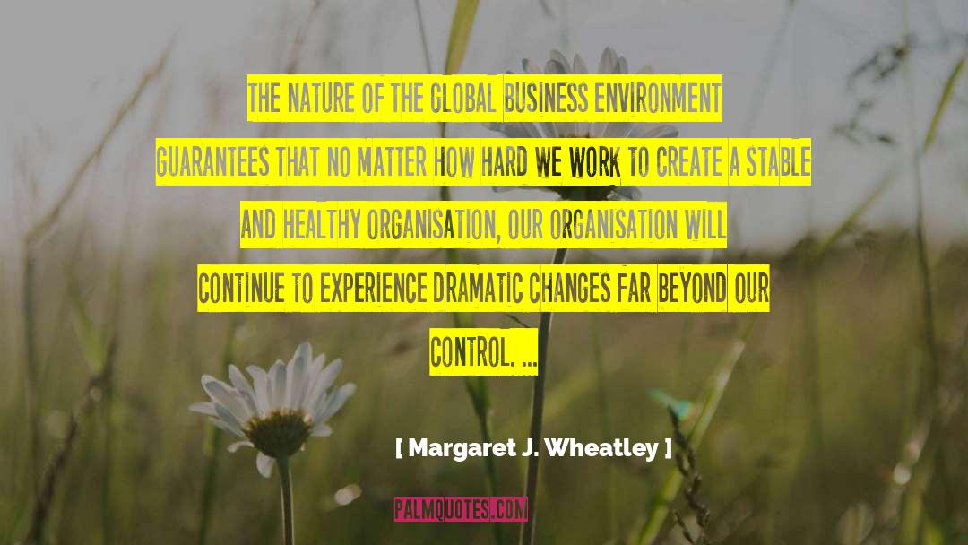 Margaret J. Wheatley Quotes: The nature of the global