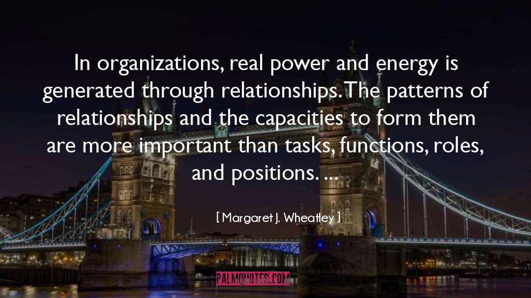 Margaret J. Wheatley Quotes: In organizations, real power and