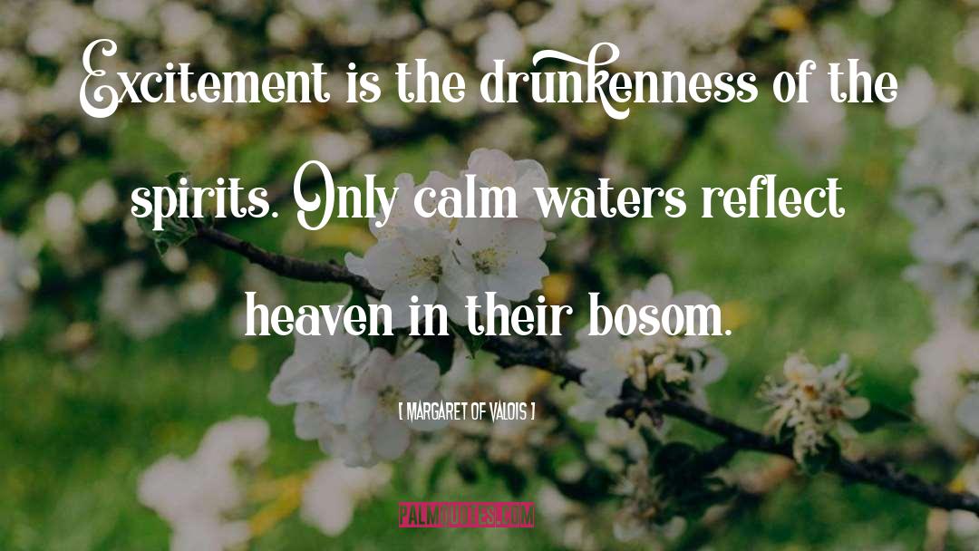 Margaret Of Valois Quotes: Excitement is the drunkenness of