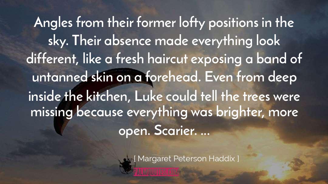 Margaret Peterson Haddix Quotes: Angles from their former lofty