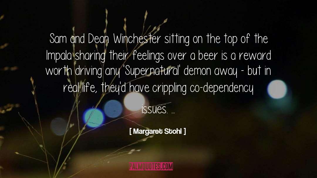 Margaret Stohl Quotes: Sam and Dean Winchester sitting