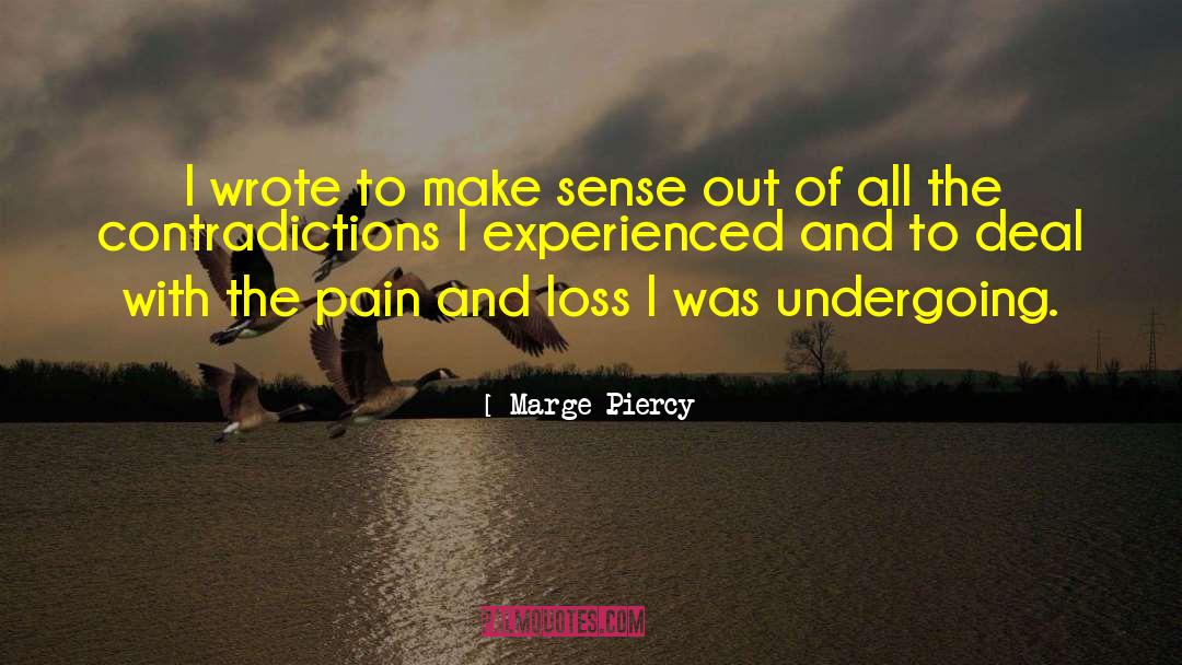 Marge Piercy Quotes: I wrote to make sense