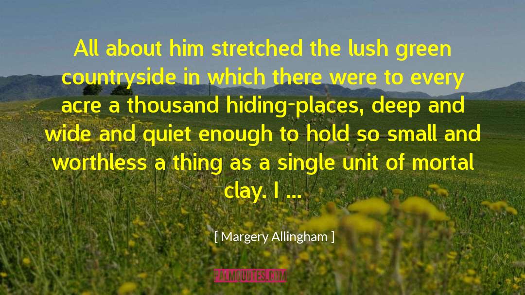 Margery Allingham Quotes: All about him stretched the