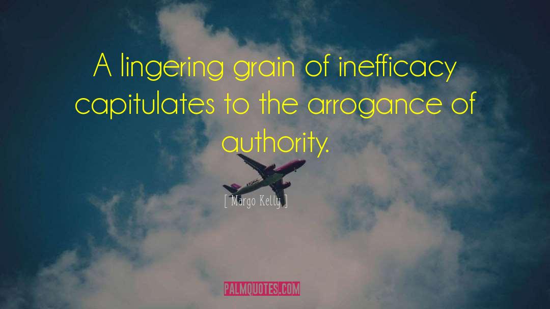 Margo Kelly Quotes: A lingering grain of inefficacy