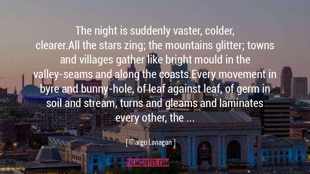 Margo Lanagan Quotes: The night is suddenly vaster,