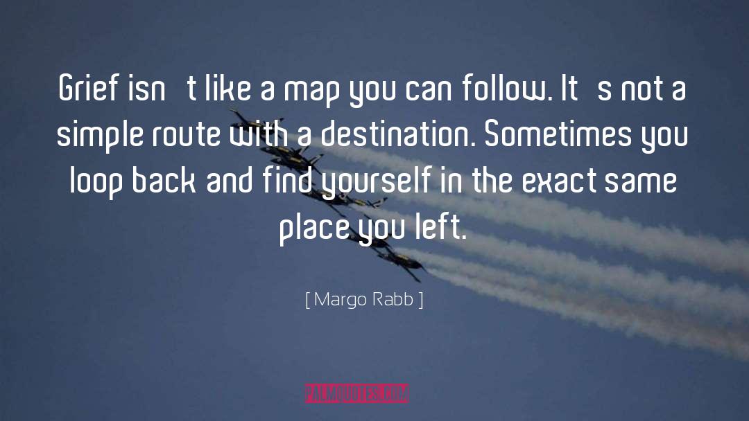 Margo Rabb Quotes: Grief isn't like a map