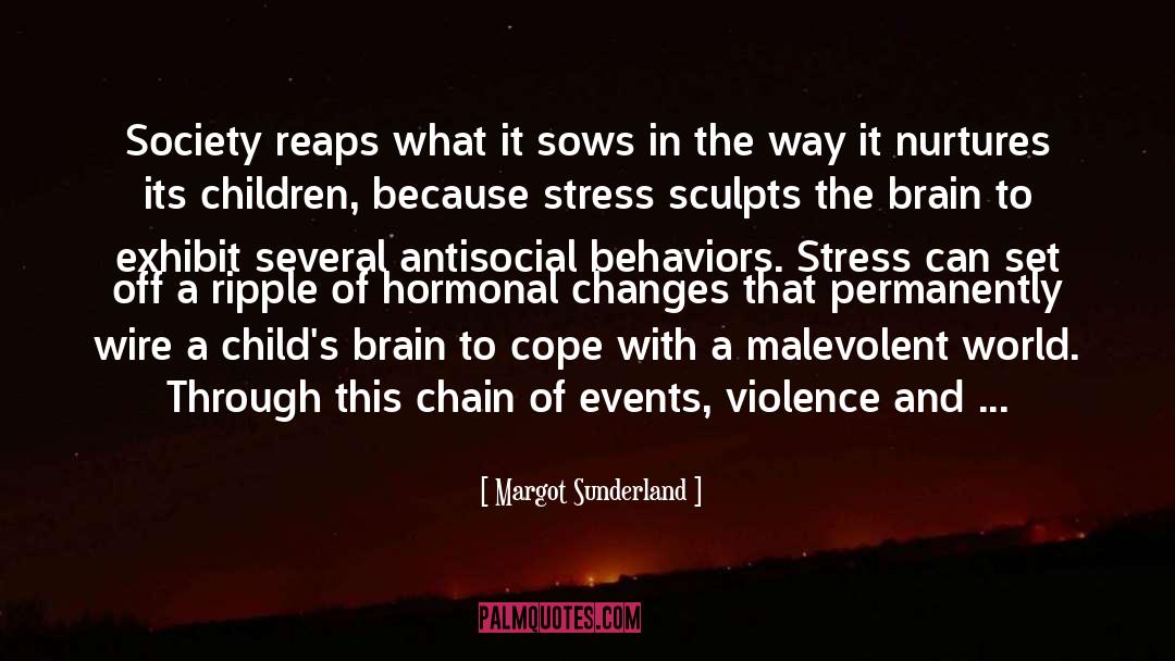 Margot Sunderland Quotes: Society reaps what it sows