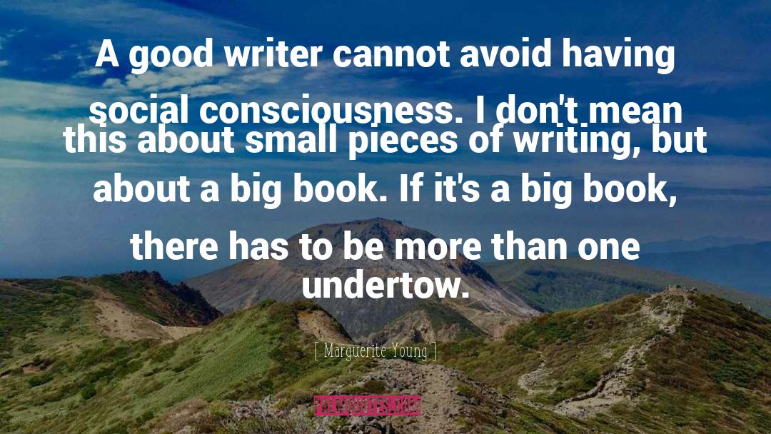 Marguerite Young Quotes: A good writer cannot avoid