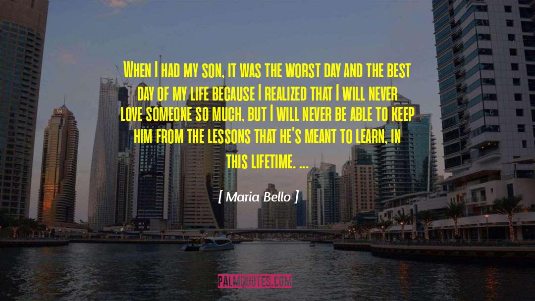 Maria Bello Quotes: When I had my son,