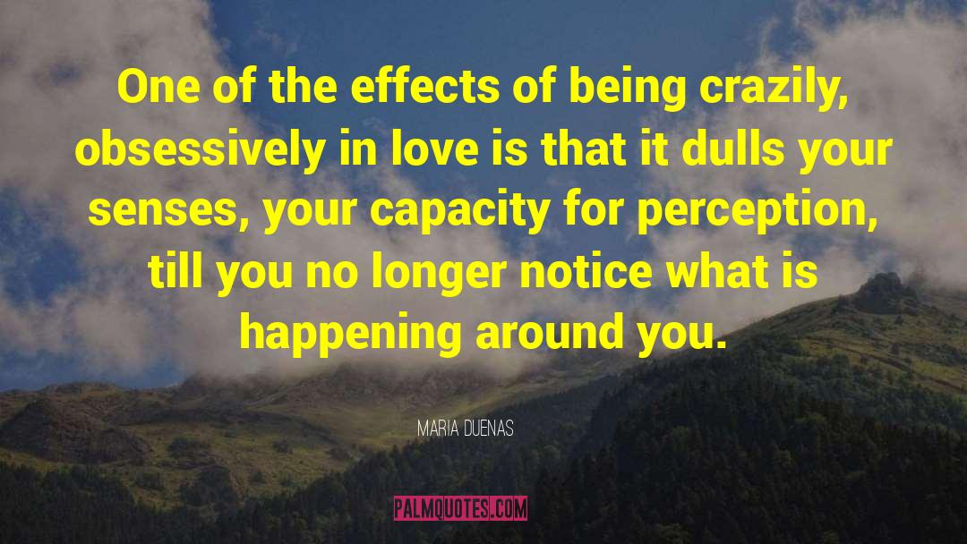 Maria Duenas Quotes: One of the effects of