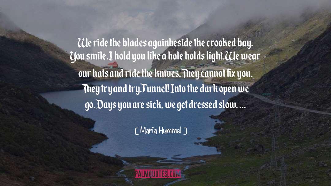 Maria Hummel Quotes: We ride the blades again<br