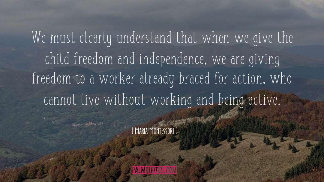 Maria Montessori Quotes: We must clearly understand that