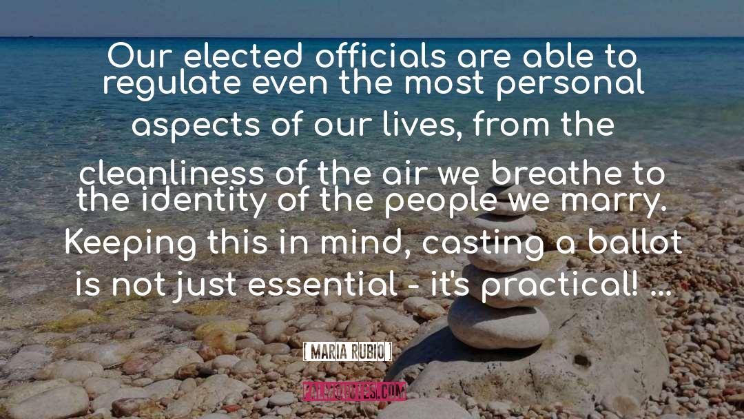 Maria Rubio Quotes: Our elected officials are able