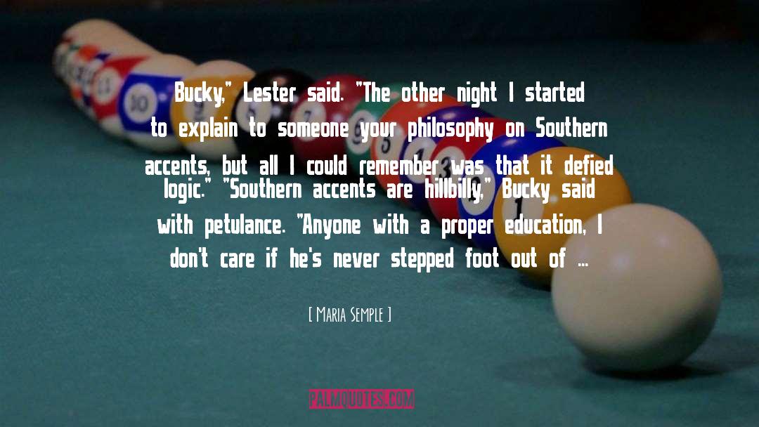 Maria Semple Quotes: Bucky,