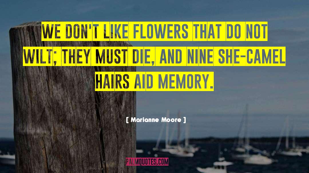 Marianne Moore Quotes: We don't like flowers that