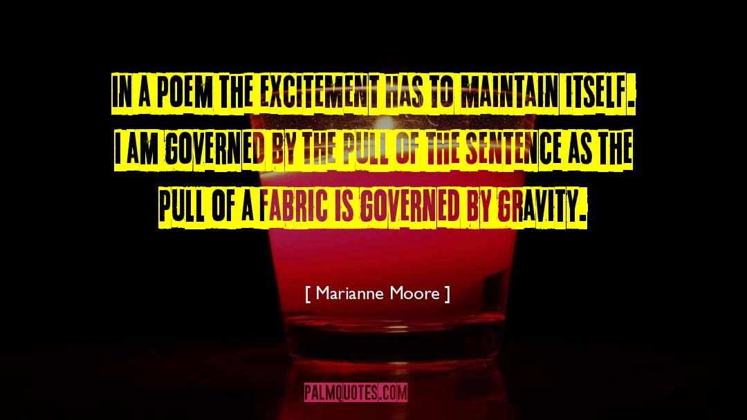 Marianne Moore Quotes: In a poem the excitement