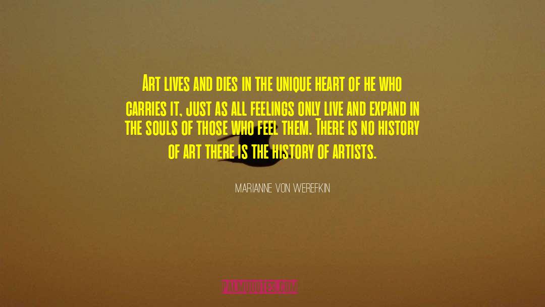 Marianne Von Werefkin Quotes: Art lives and dies in