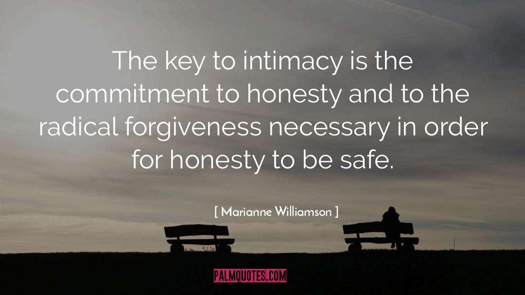 Marianne Williamson Quotes: The key to intimacy is