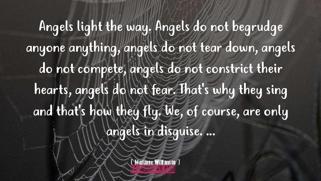 Marianne Williamson Quotes: Angels light the way. Angels