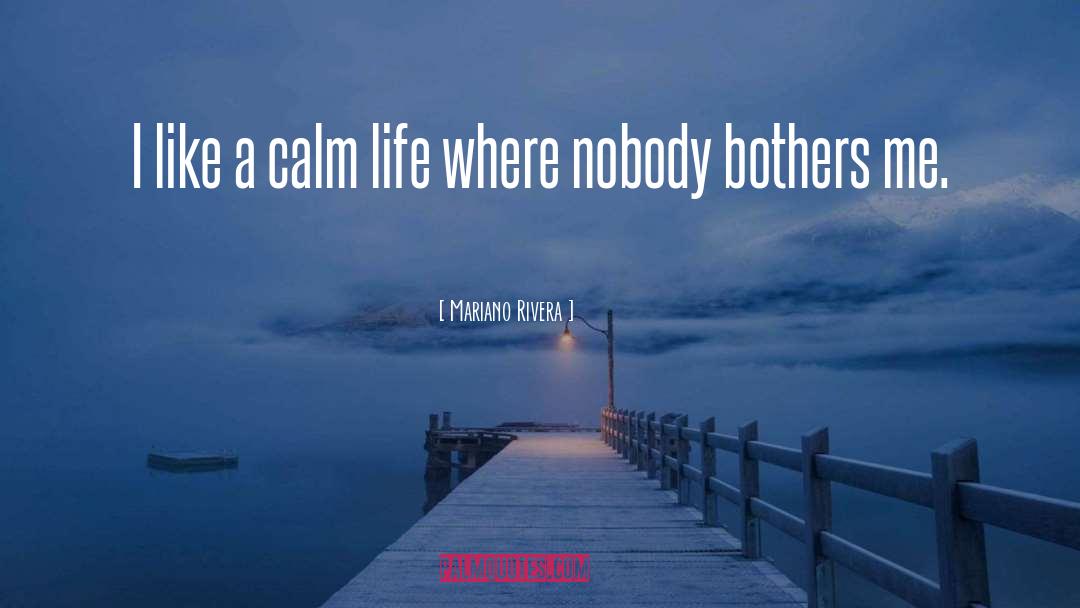 Mariano Rivera Quotes: I like a calm life
