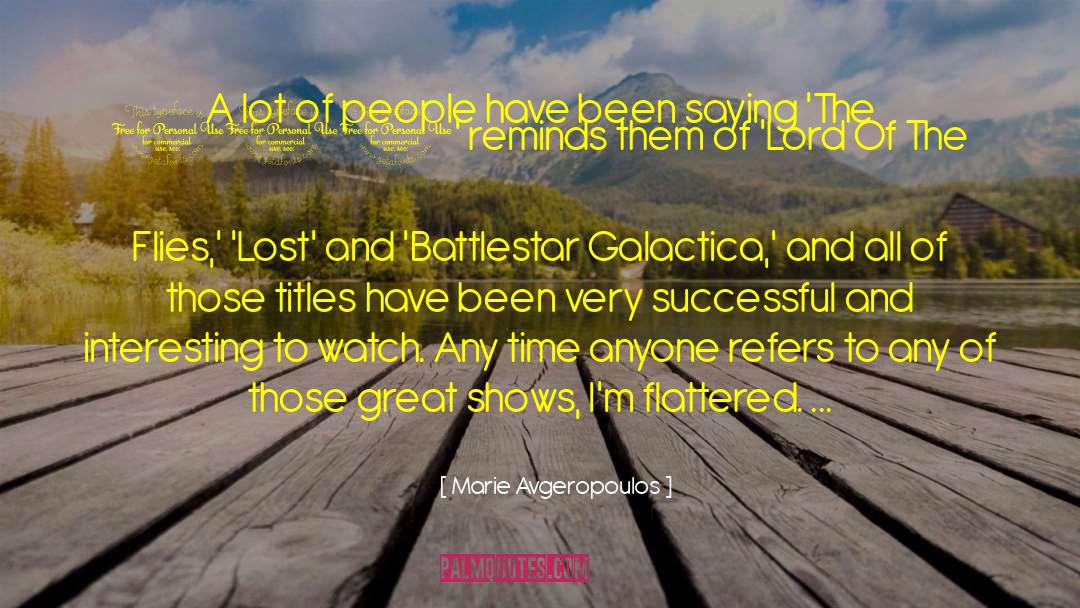Marie Avgeropoulos Quotes: A lot of people have