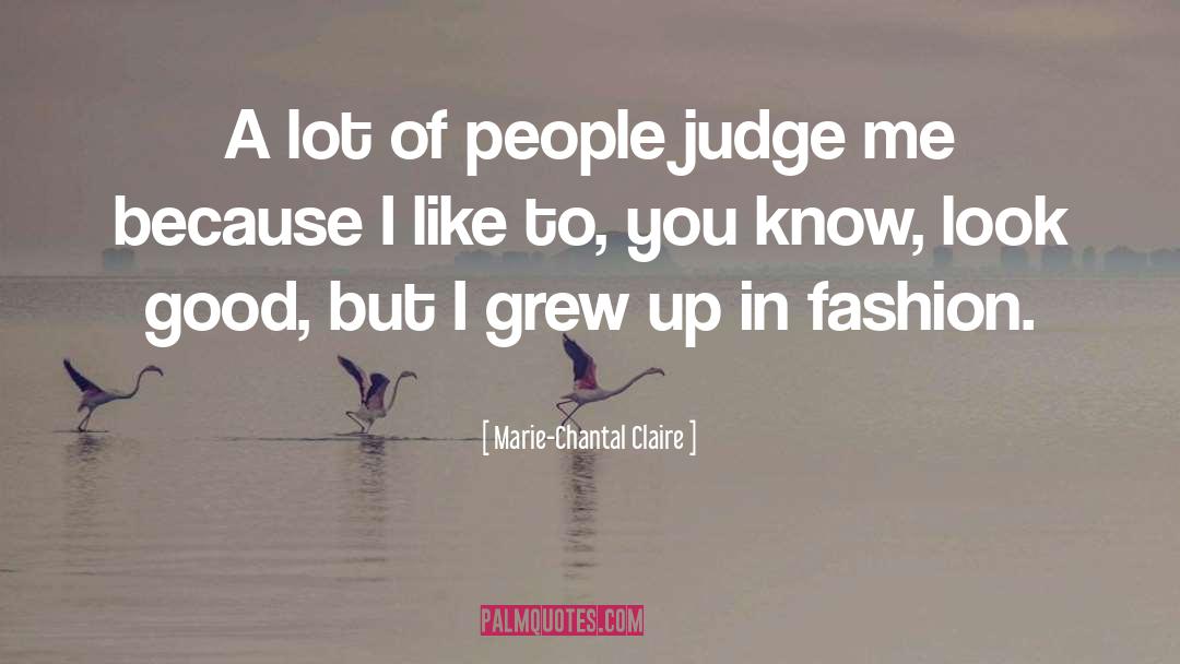 Marie-Chantal Claire Quotes: A lot of people judge