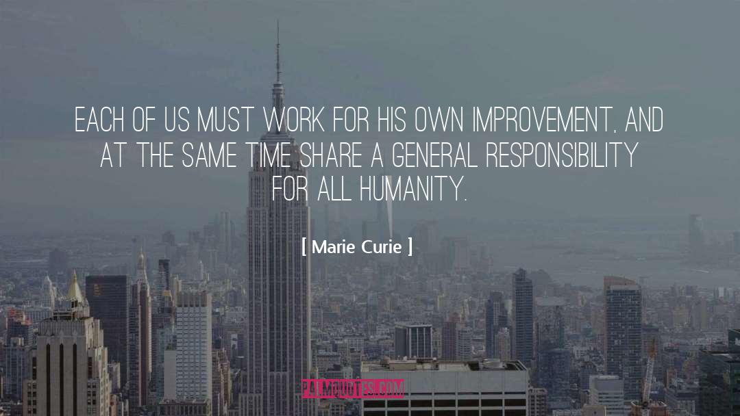 Marie Curie Quotes: Each of us must work