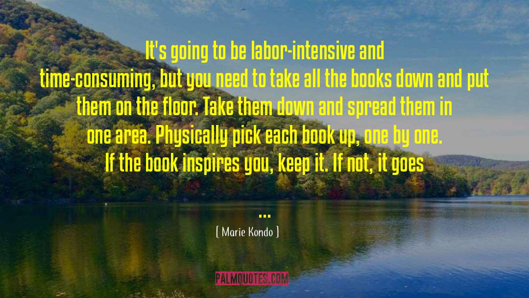 Marie Kondo Quotes: It's going to be labor-intensive