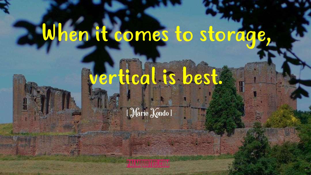Marie Kondo Quotes: When it comes to storage,