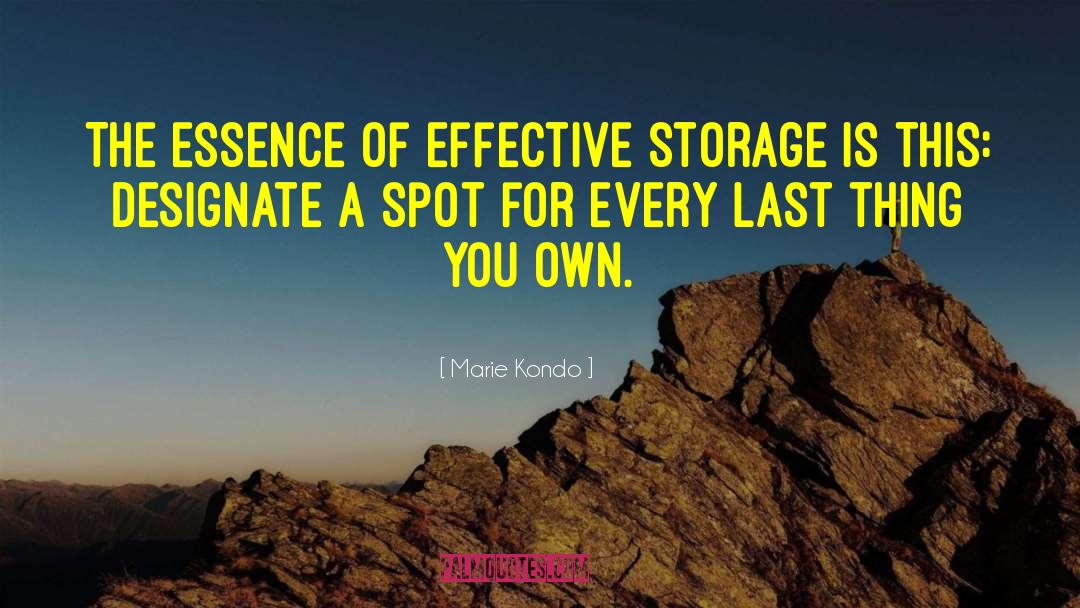 Marie Kondo Quotes: The essence of effective storage