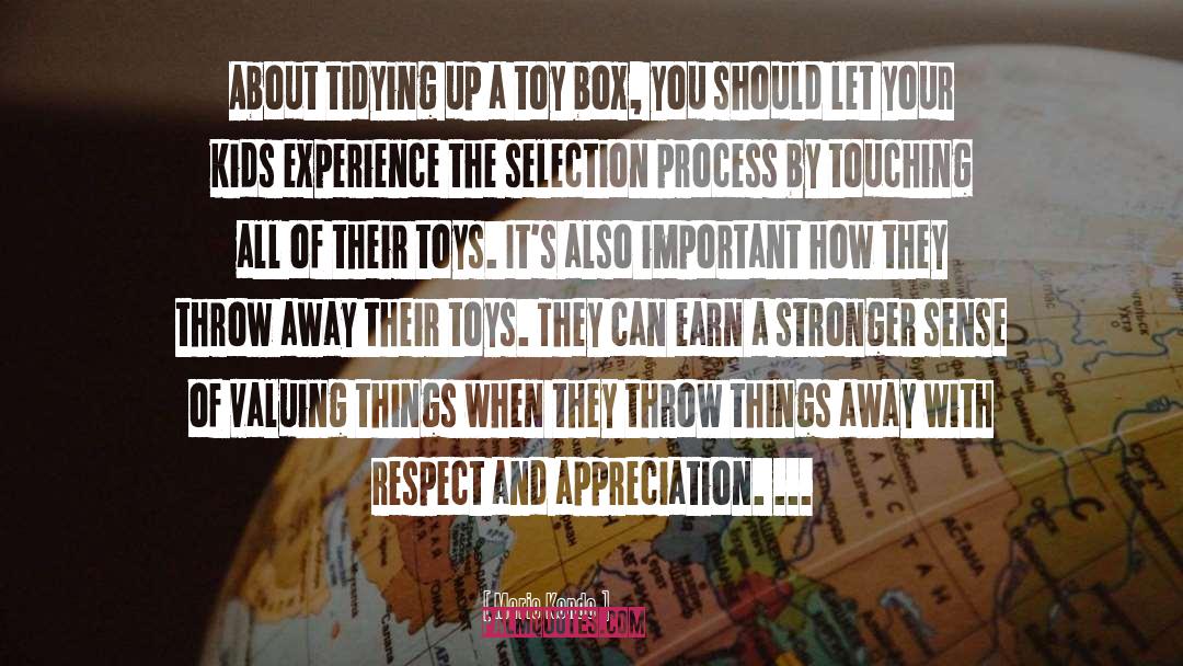 Marie Kondo Quotes: About tidying up a toy
